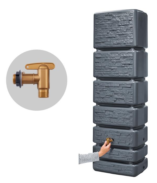 4rain Wandtank Slim Stone Decor, 350 l, ca.