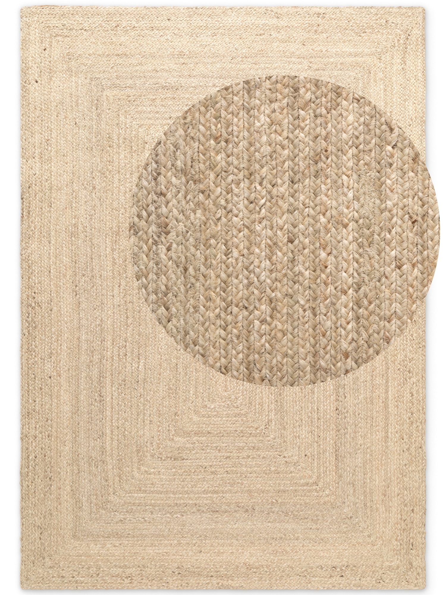 HANSE Home Teppich »Sharmila Juteteppich« rechteckig 9 mm Höhe 100% Jutefaser, Natur, Wohnzimmer, Esszimmer, Flur, Boho, Skandi