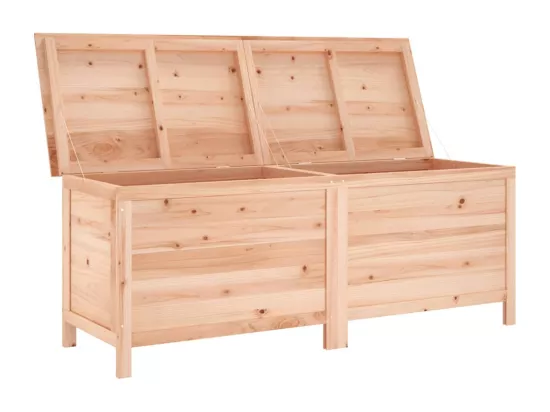 Boîte de rangement de jardin 150x50x56,5 cm bois massif sapin