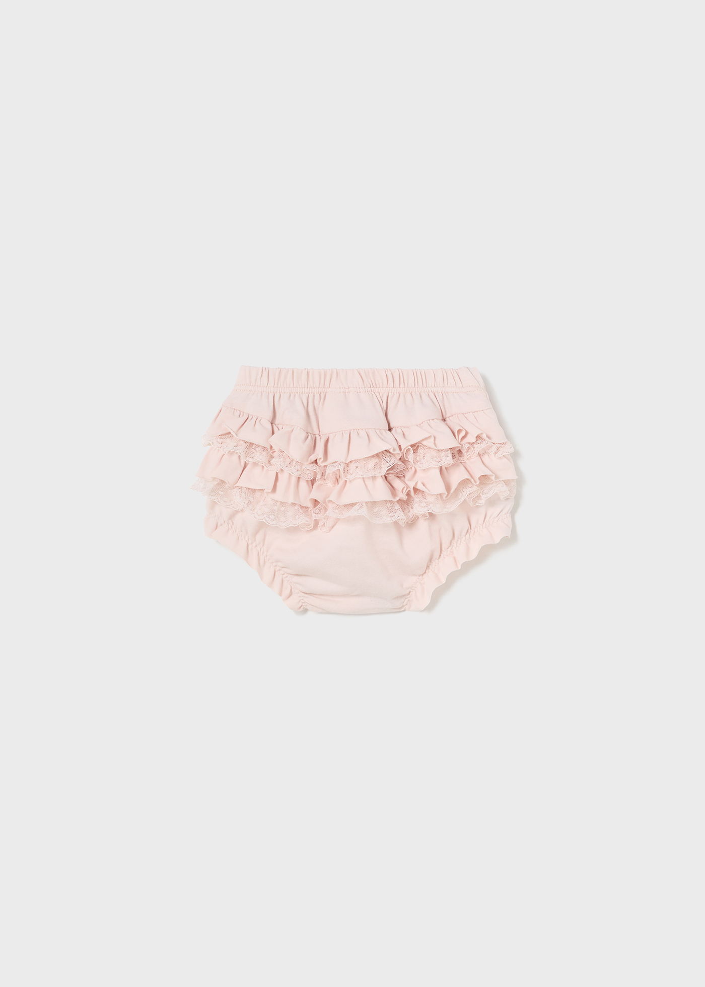 Capa de fralda Better Cotton Newborn Nude com babados