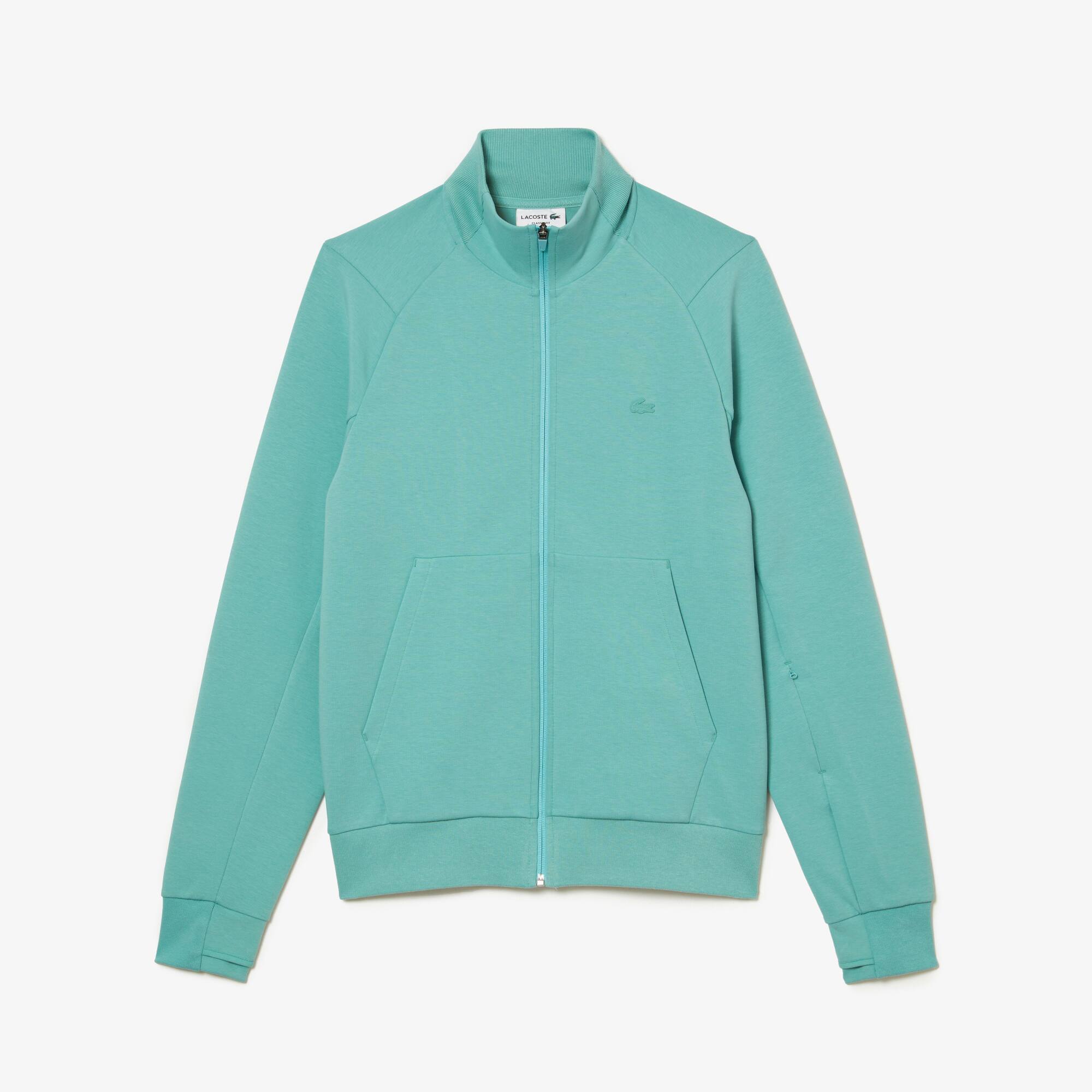 Herren Jogger-Sweatshirt aus Baumwollmischung mit hohem Kragen Sweatshirts - Grün - Lacoste - Herren