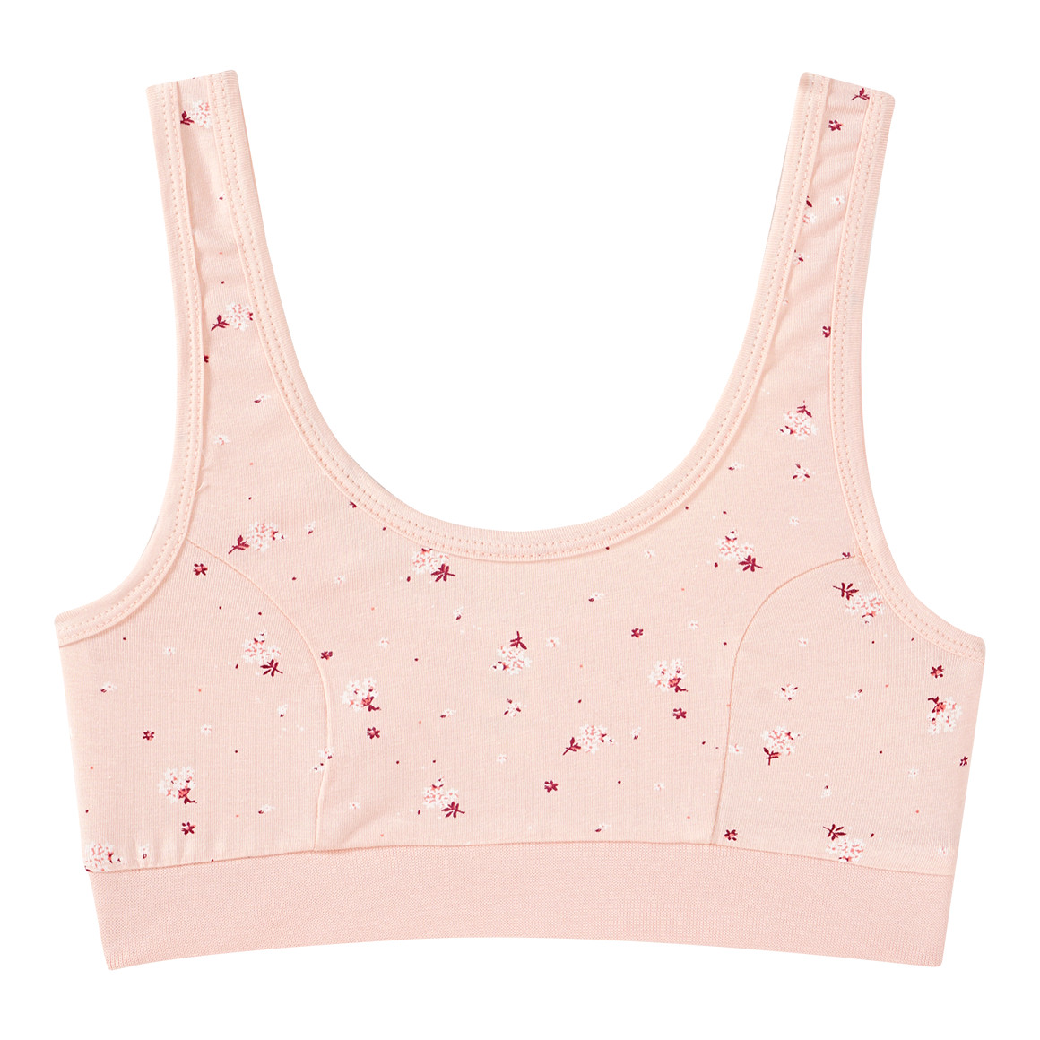 Yigga 2 Mädchen Bustiers mit Webbund apricot / rosa
