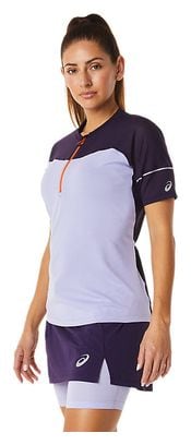 Maillot 1/2 Zip Asics Fujitrail Violet Femme