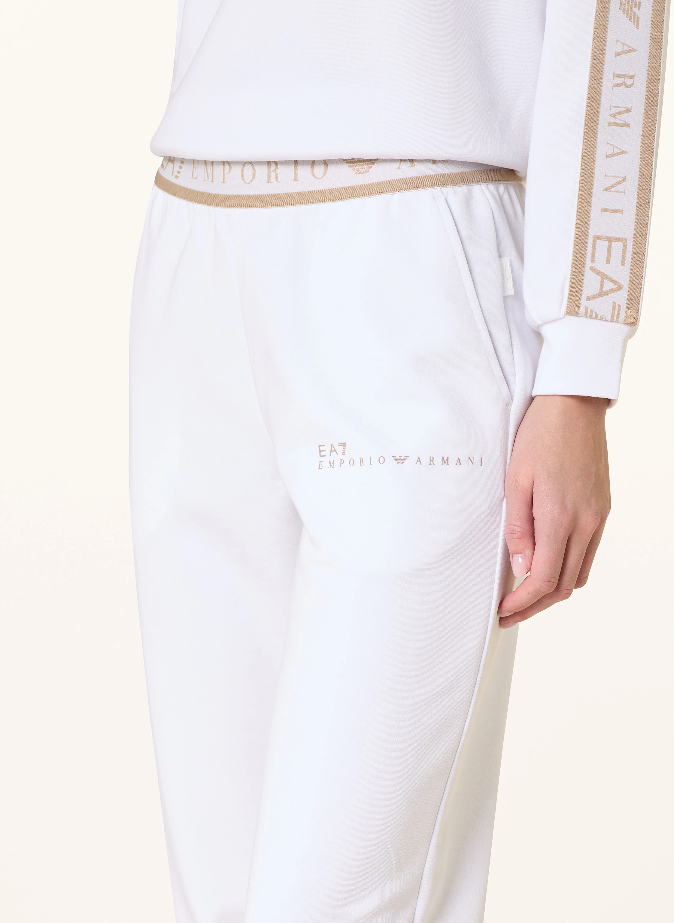 EA7 EMPORIO ARMANI Set: Sweatshirt und Sweatpants NATURAL VENTUS7