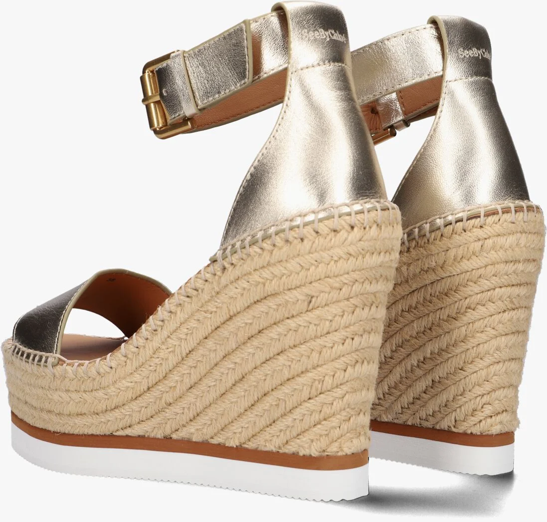 SEE BY CHLO\u00C9 gouden see by chlo&eacute; sandalen glyn high
