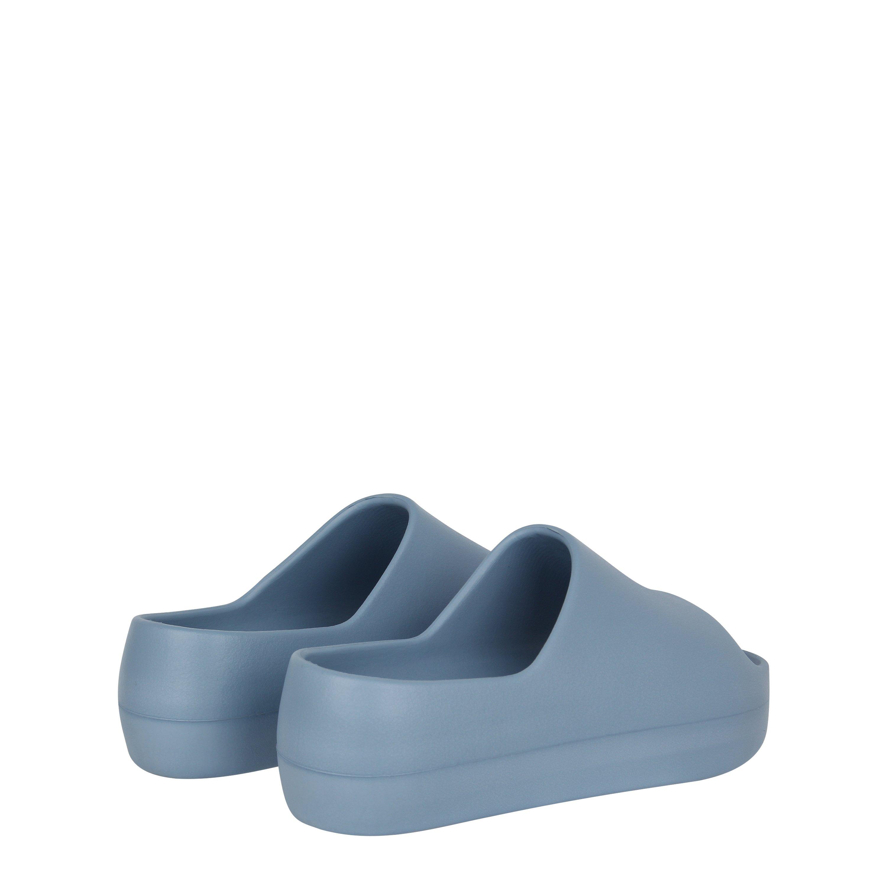 Fabric Platform Sliders Womens