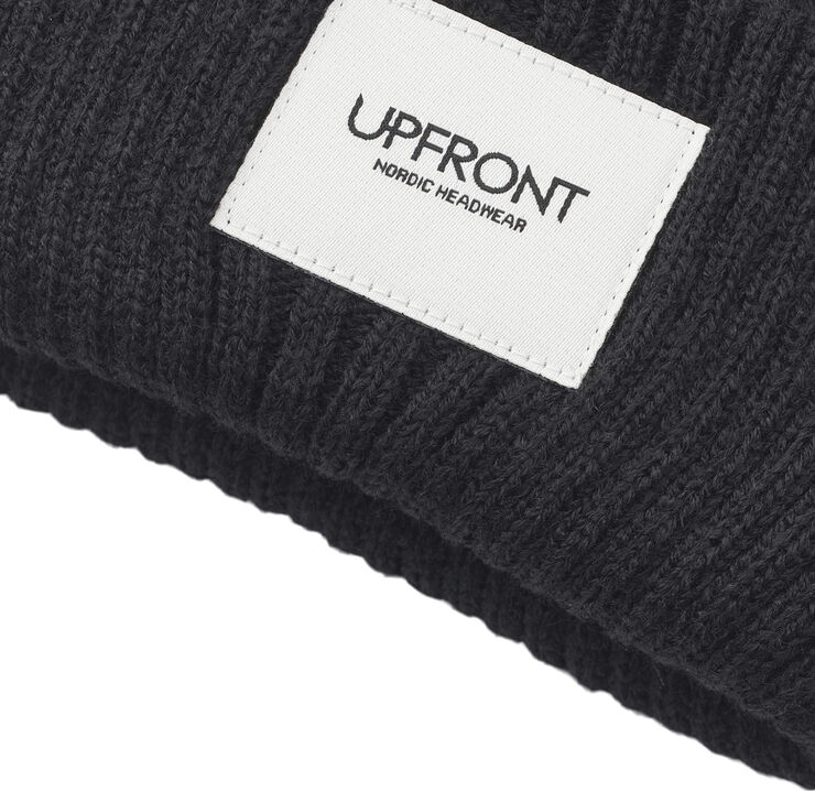 UPFRONT HAZE Fisherman Winter Beanie Black