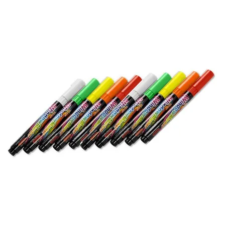 MW-Handel Kreidemarker 2 mm, 10 Stück je 2x rot, grün, weiß, gelb, orange