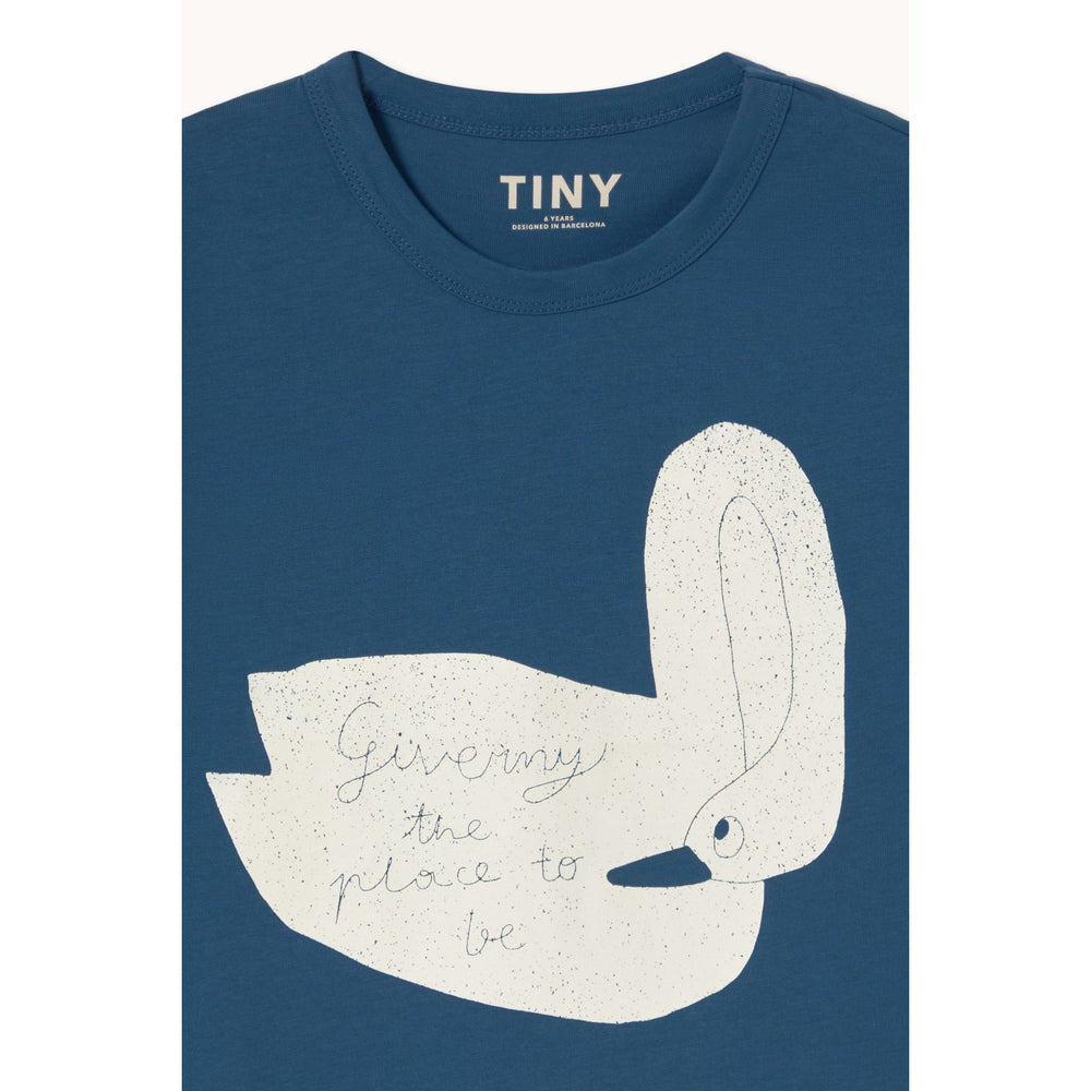 Køb TinyCottons Light Navy Swan Graphic Tee