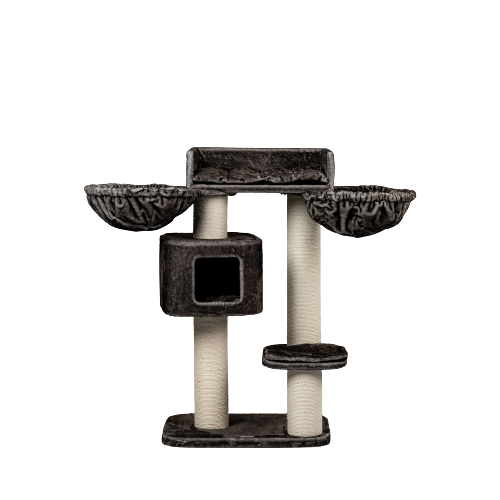 Arranhador para Gatos RHRQuality Devon Rex Plus Cinza