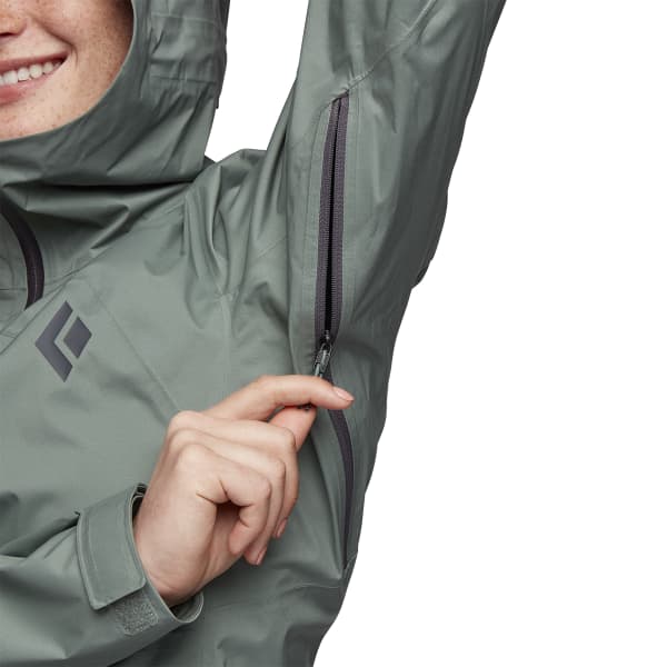 Veste randonnée BLACK DIAMOND W STORMLINE STRETCH RAIN SHELL LAUREL LAUREL GREEN