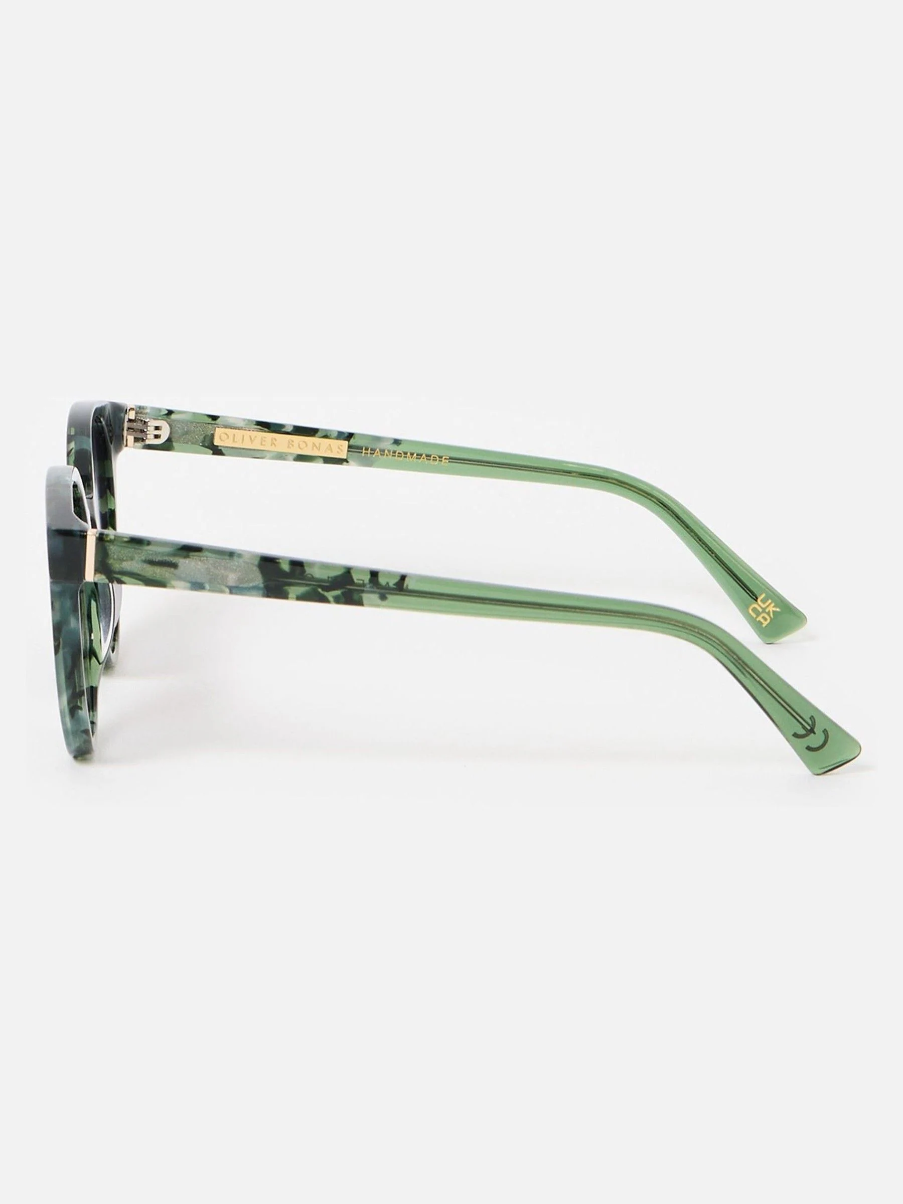 Oliver Bonas Preppy Faux Round Acetate Sunglasses