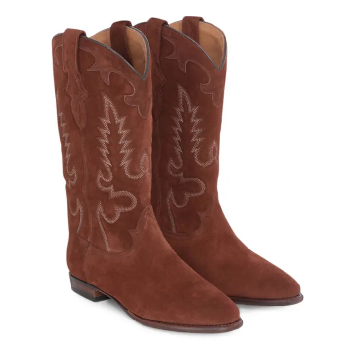 Shiloh Heritage Bottes Midnight Daim | Terracotta