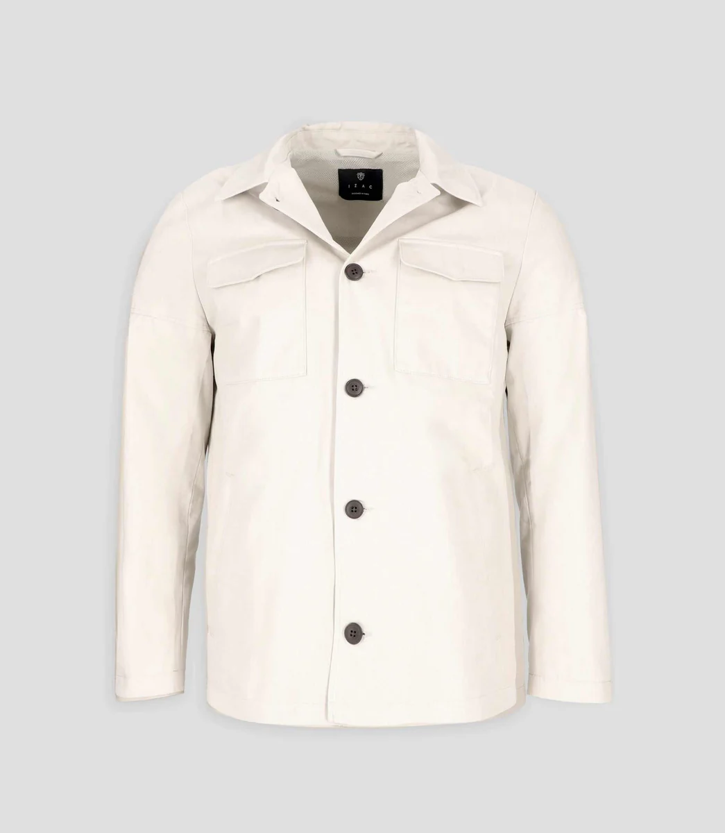 Blouson 2 poches beige mastic REC
