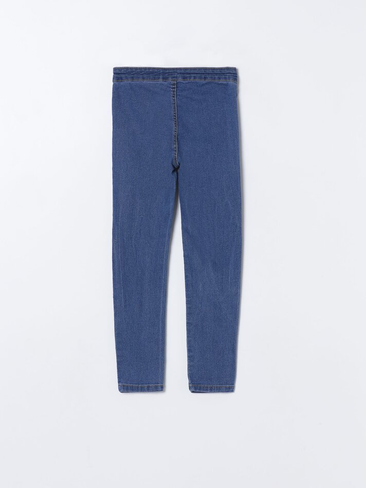 Calça jeans skinny básica - Azul-marinho