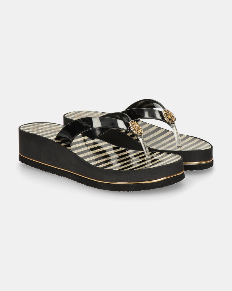 Guess Enzy Beach Slippers  - zwart