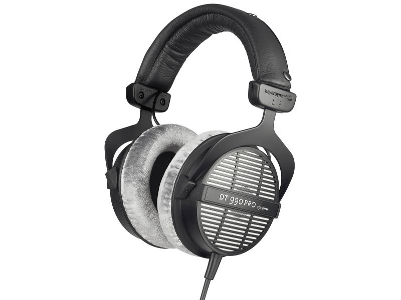 Beyerdynamic Over-Ear-Kopfhörer DT 990 Pro 250 Ω, Silber Offener, dynamischer Studiokopfhörer mit passiver Diffusfeldentzerrung