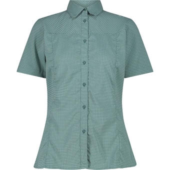 CMP Karo Stretch Bluse Agave Damen