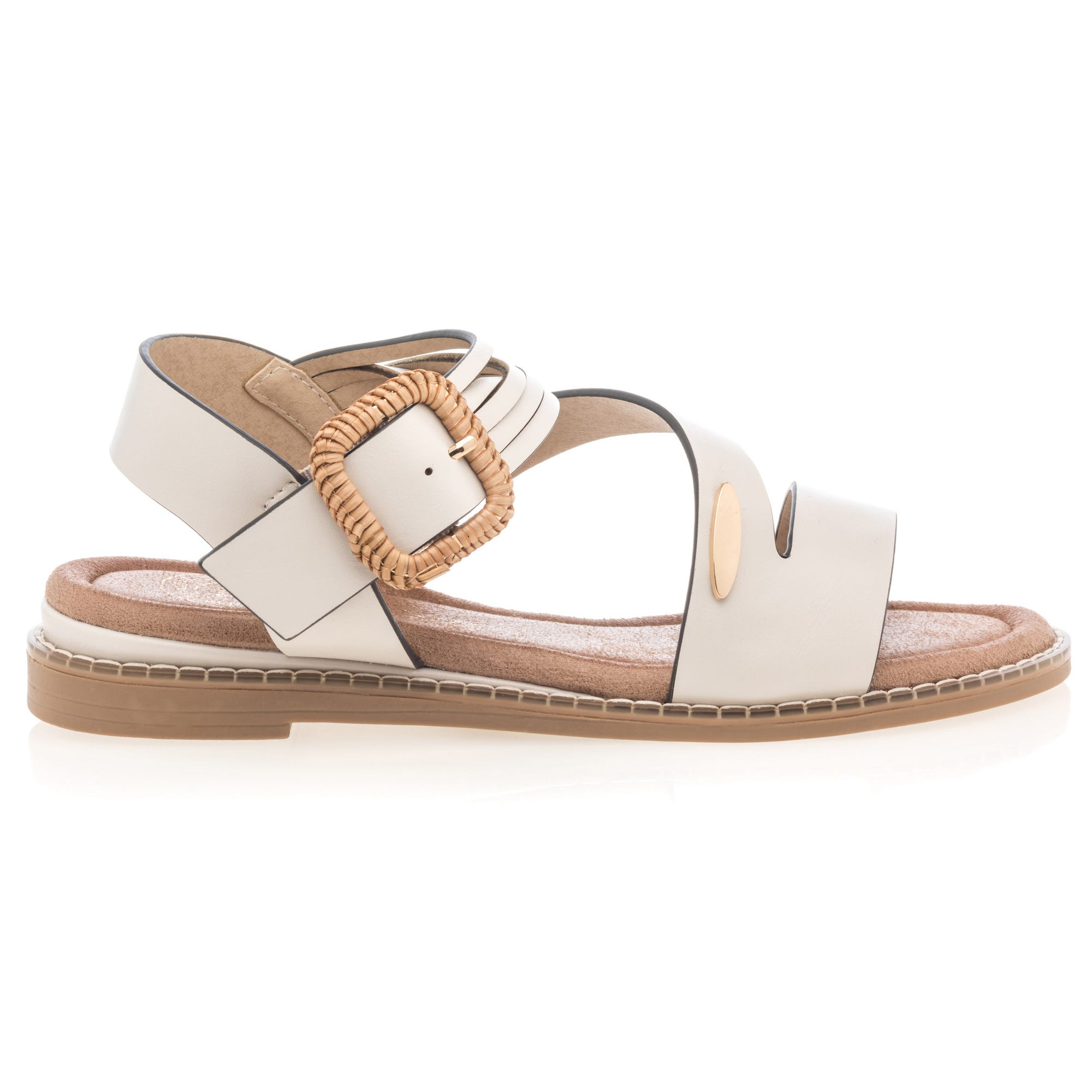 Nu-pieds Femme ecru