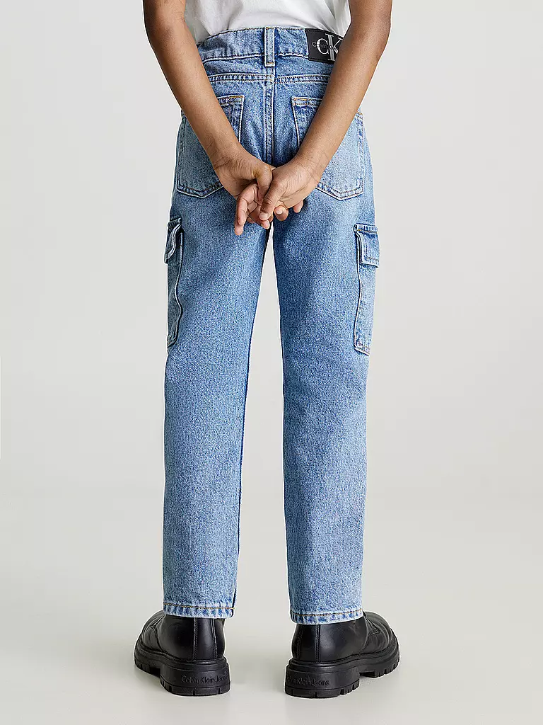CALVIN KLEIN JEANS Jungen Cargojeans blau