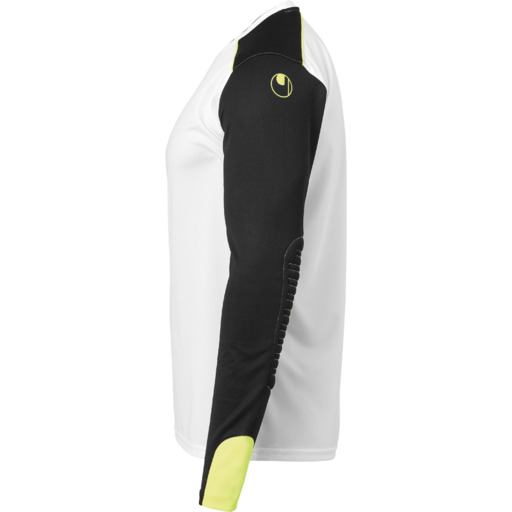 Camisa de goleiro Tower de manga comprida, branca/preta/amarela, Flu Uhlsport