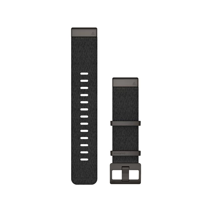 garmin 22mm quickfit band jacquard weave nylon sortmeleret 39 010 12738 03 black