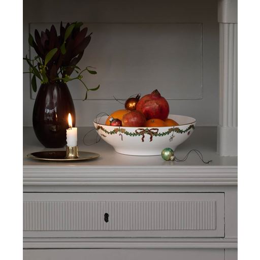 Royal Copenhagen Stjerne Riflet Jul Skål, Ø25 cm