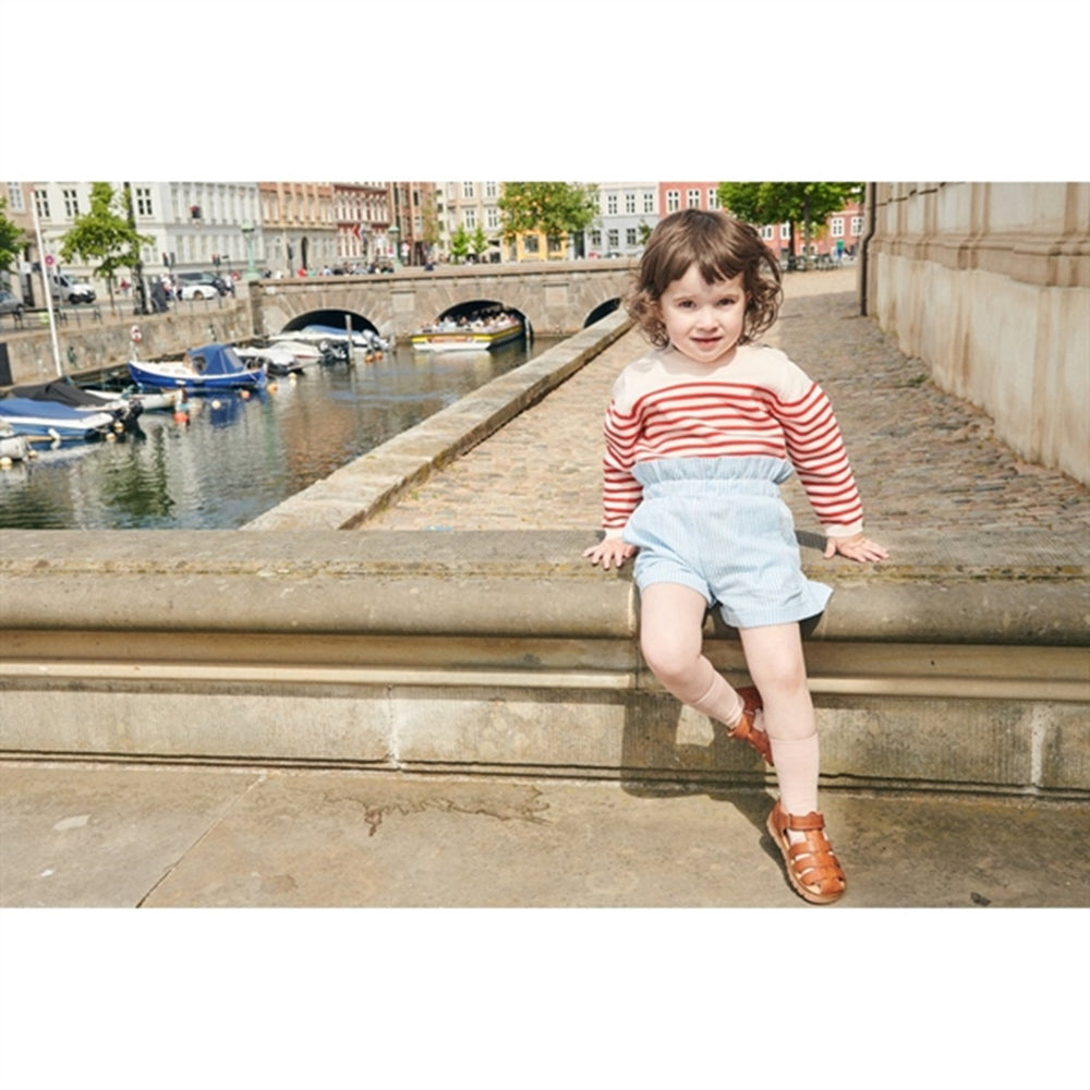 Køb Copenhagen Colors Dusty Rose/Red Comb. Strik Sailor Stribet Sweater