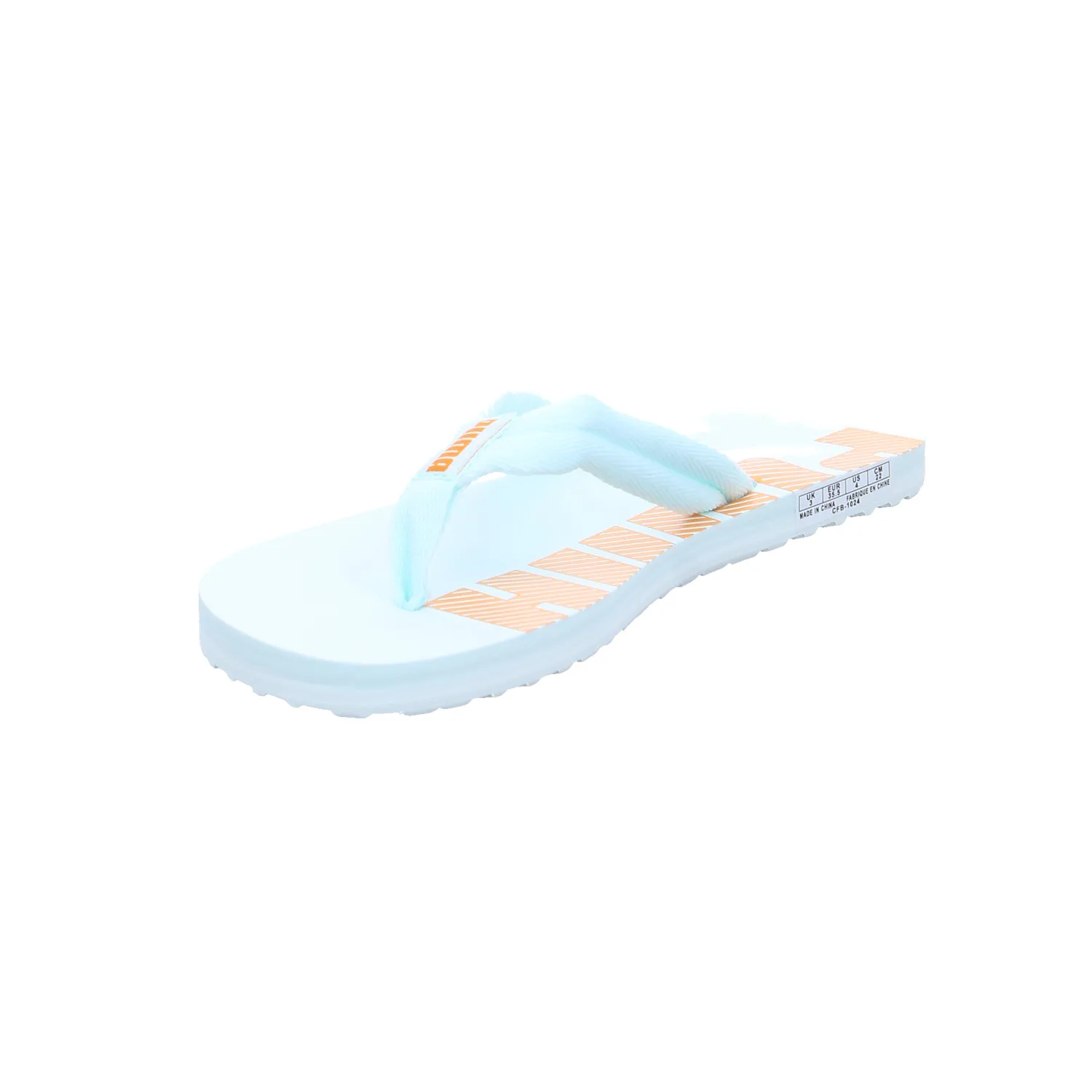PUMA Badeschuhe unisex Hellblau Lederimitat