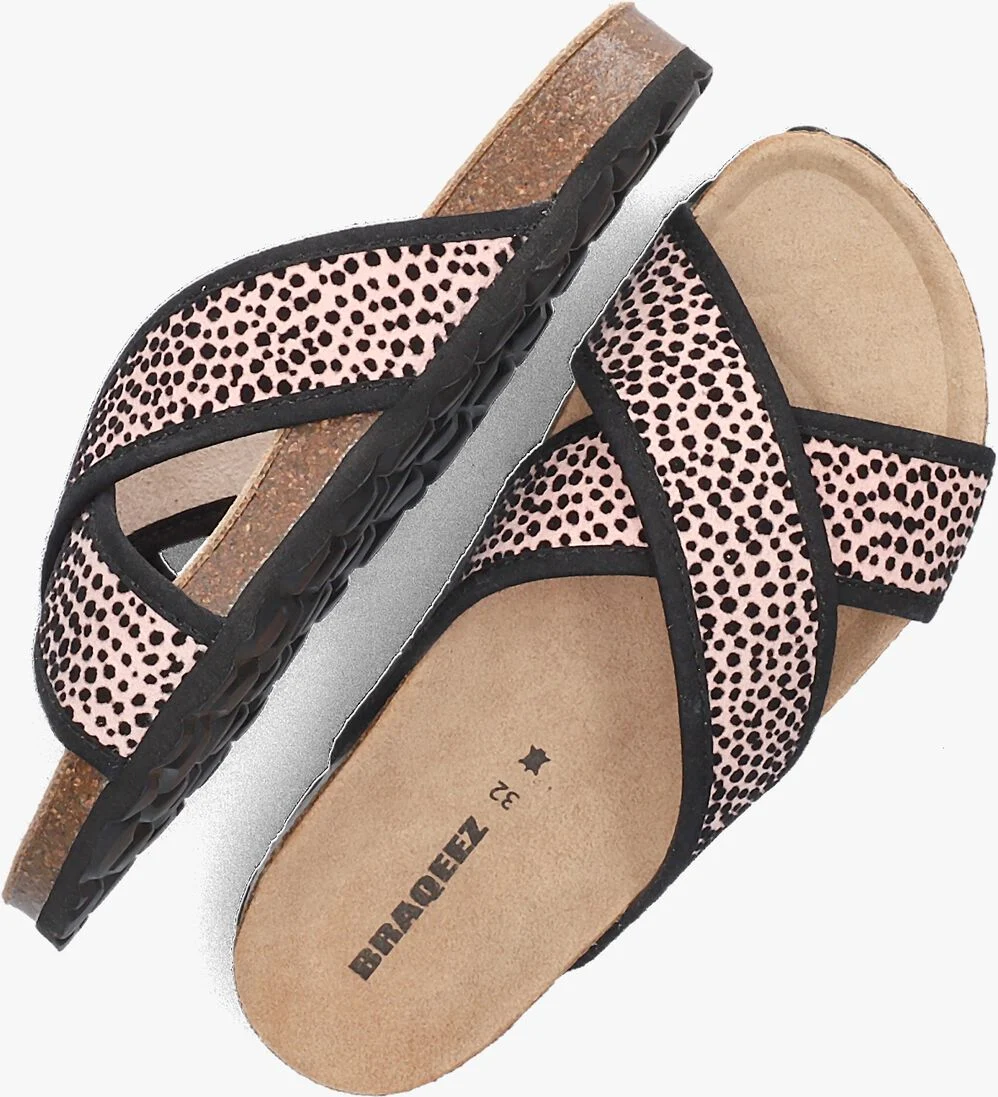 BRAQEEZ roze braqeez slippers sandra spain