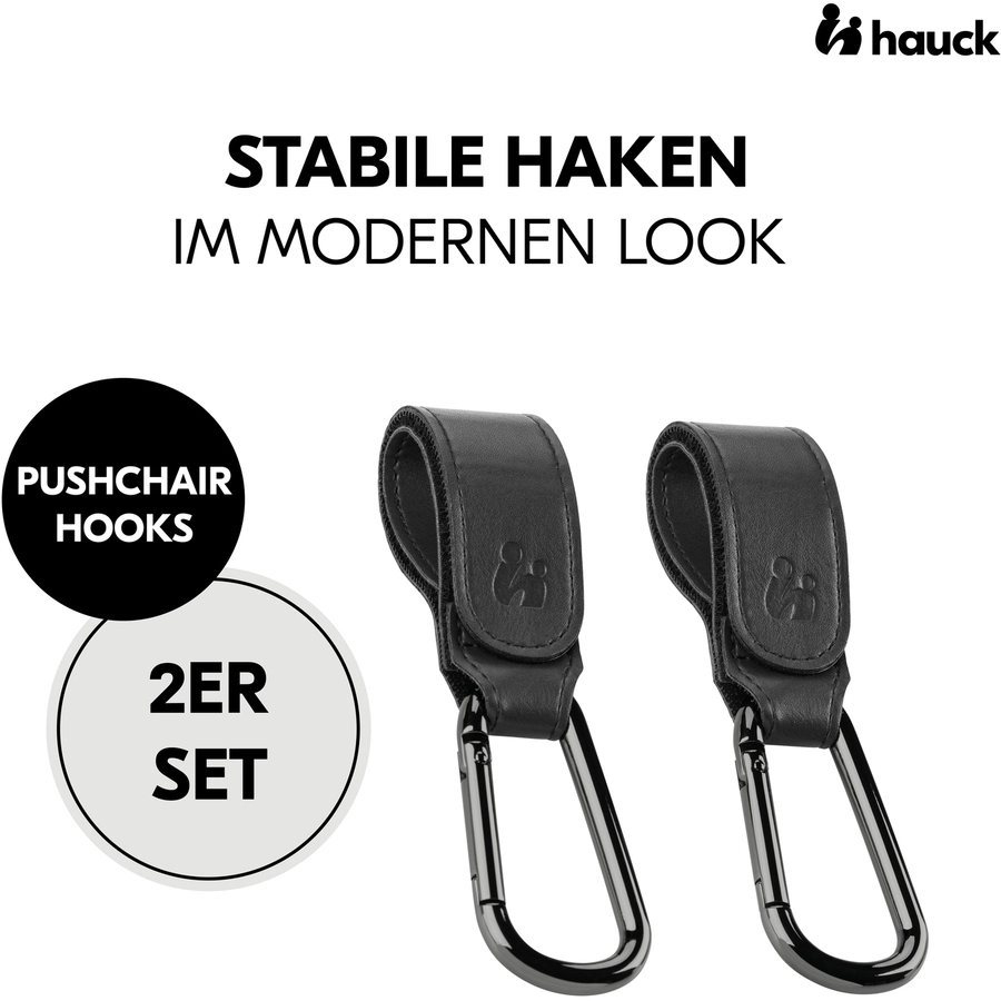 hauck Kinderwagen-Haken Black