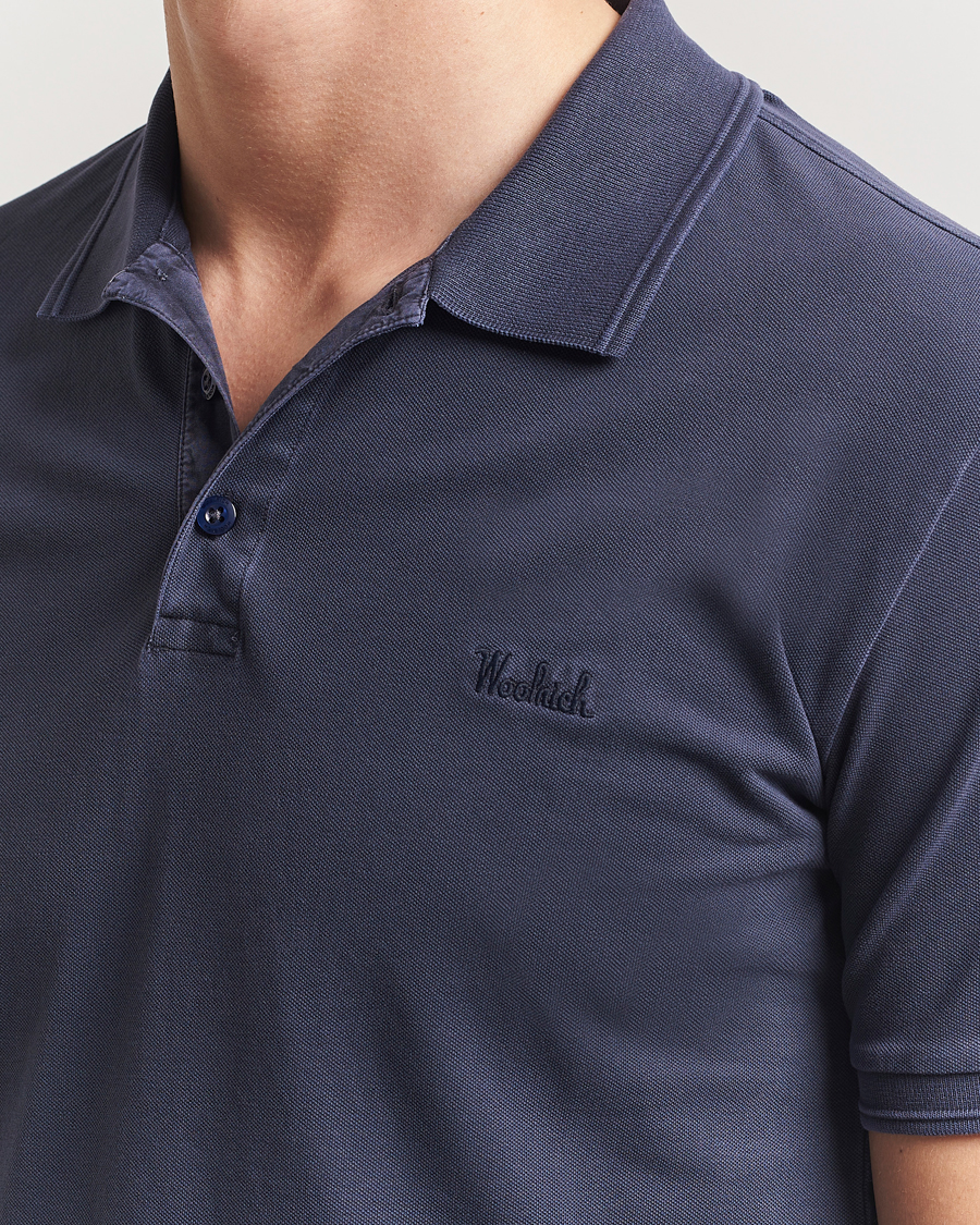 Woolrich Mackinack Polo Melton Blue