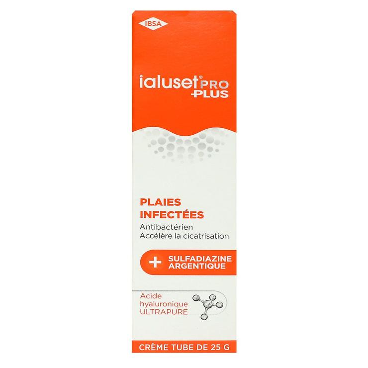 Ialuset Pro Plus plaies infectées 25g