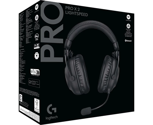 Logitech PRO X 2 LIGHTSPEED Wireless Gaming Headset - Black