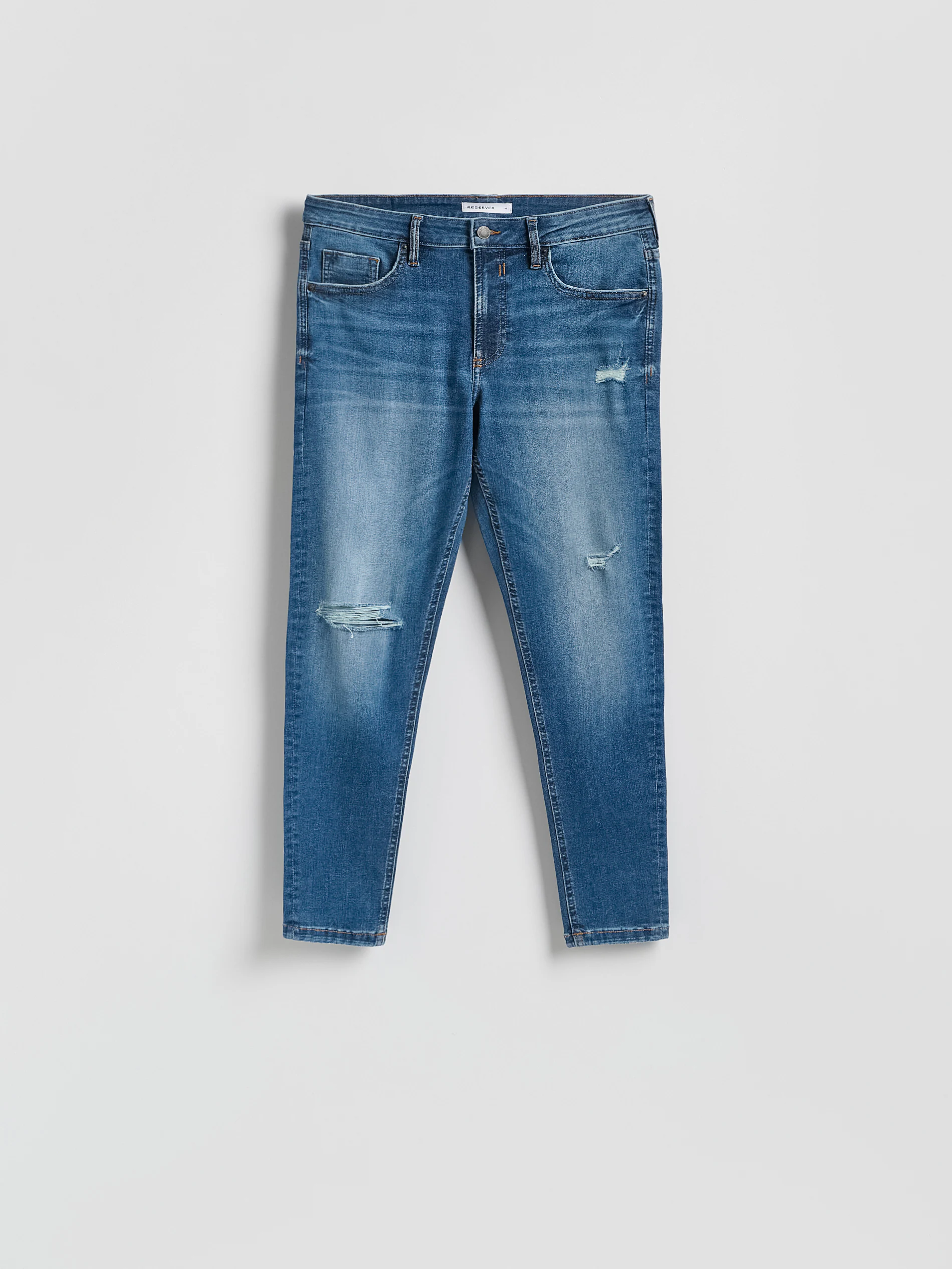 Skinny Jeans mit Used-Effekten