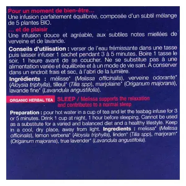 Ladrôme Infusion Meilleur Sommeil Bio 20 sachets