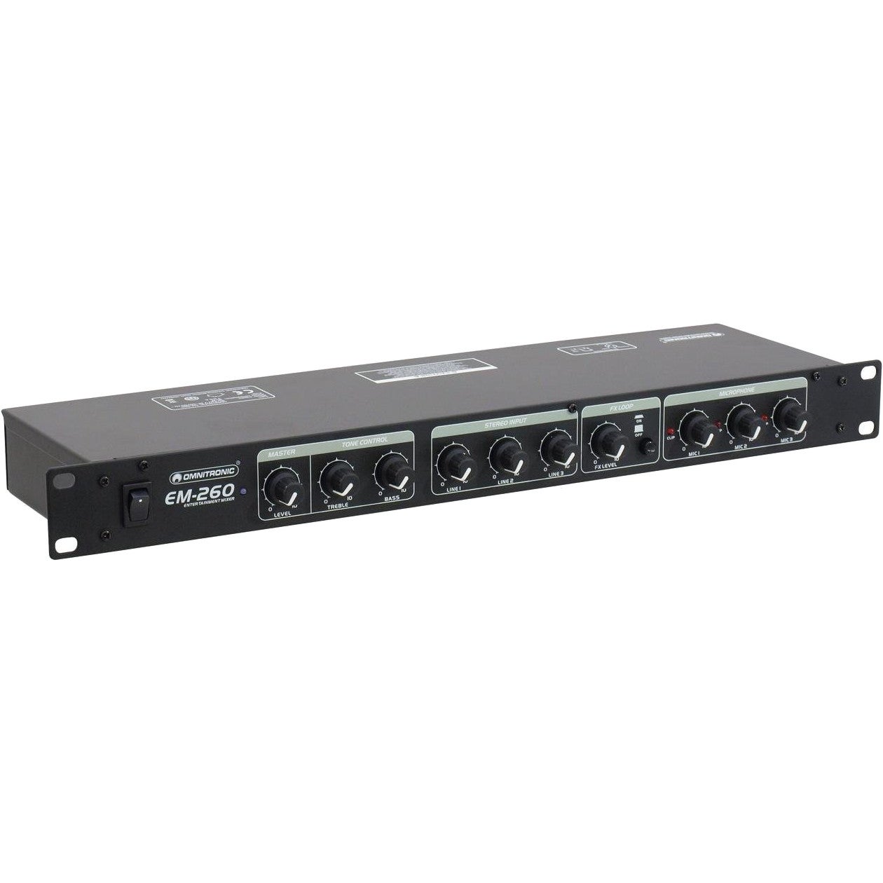 Omnitronic EM-260 19 inch entertainment mixer