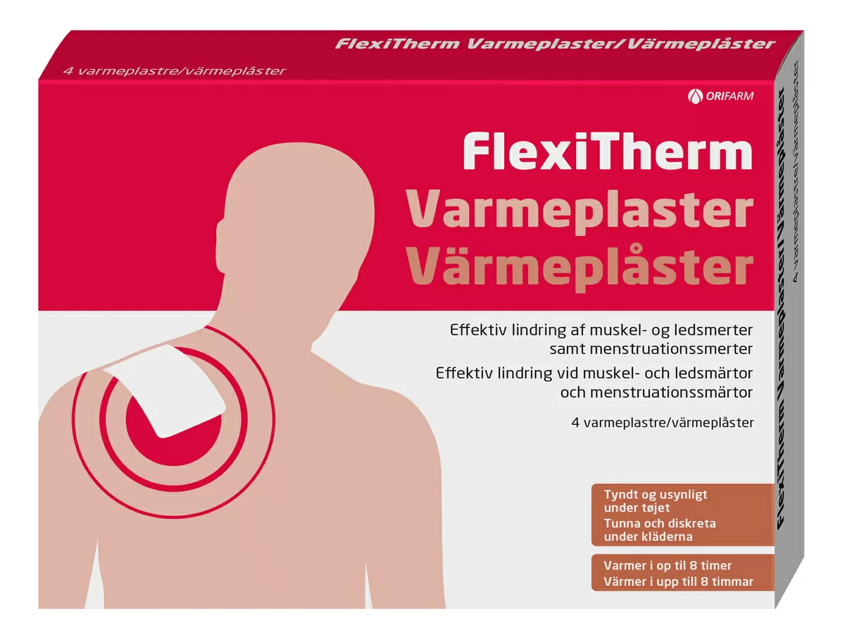 Flexitherm varmeplaster - 4 stk.