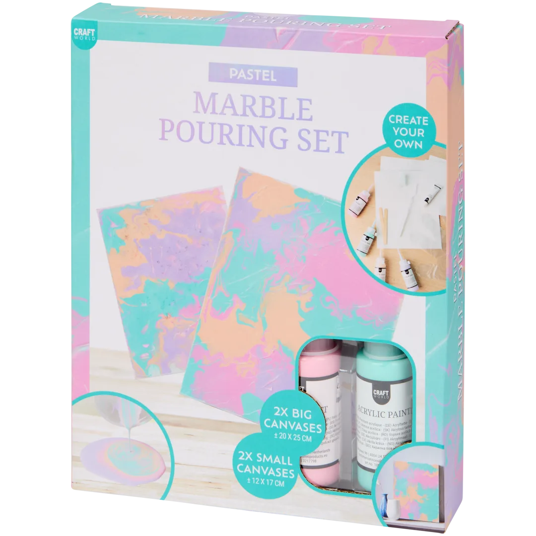 Kit peinture à marbrure Craft World