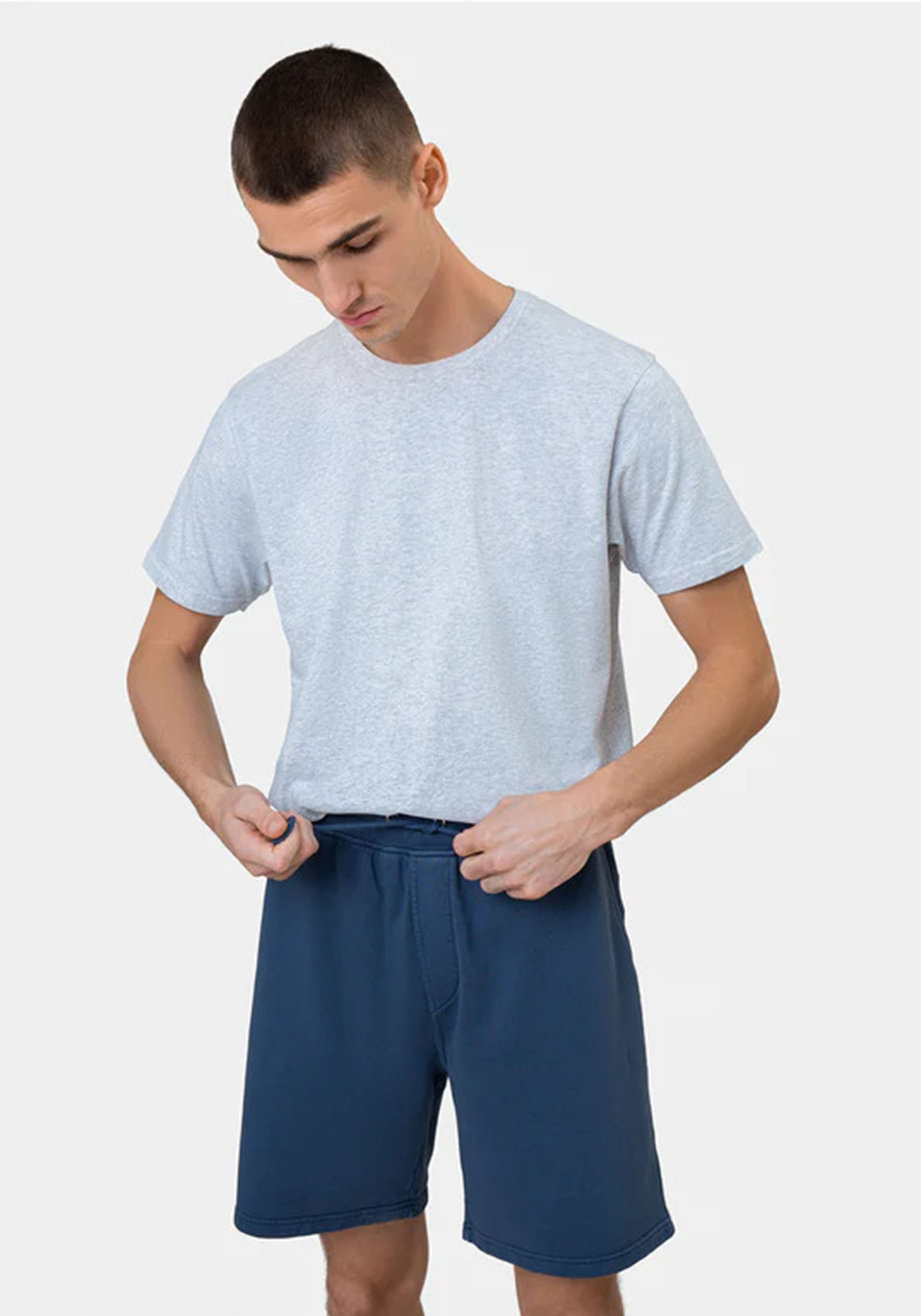 Colorful Standard Herren-Sweatshorts Snow Melange