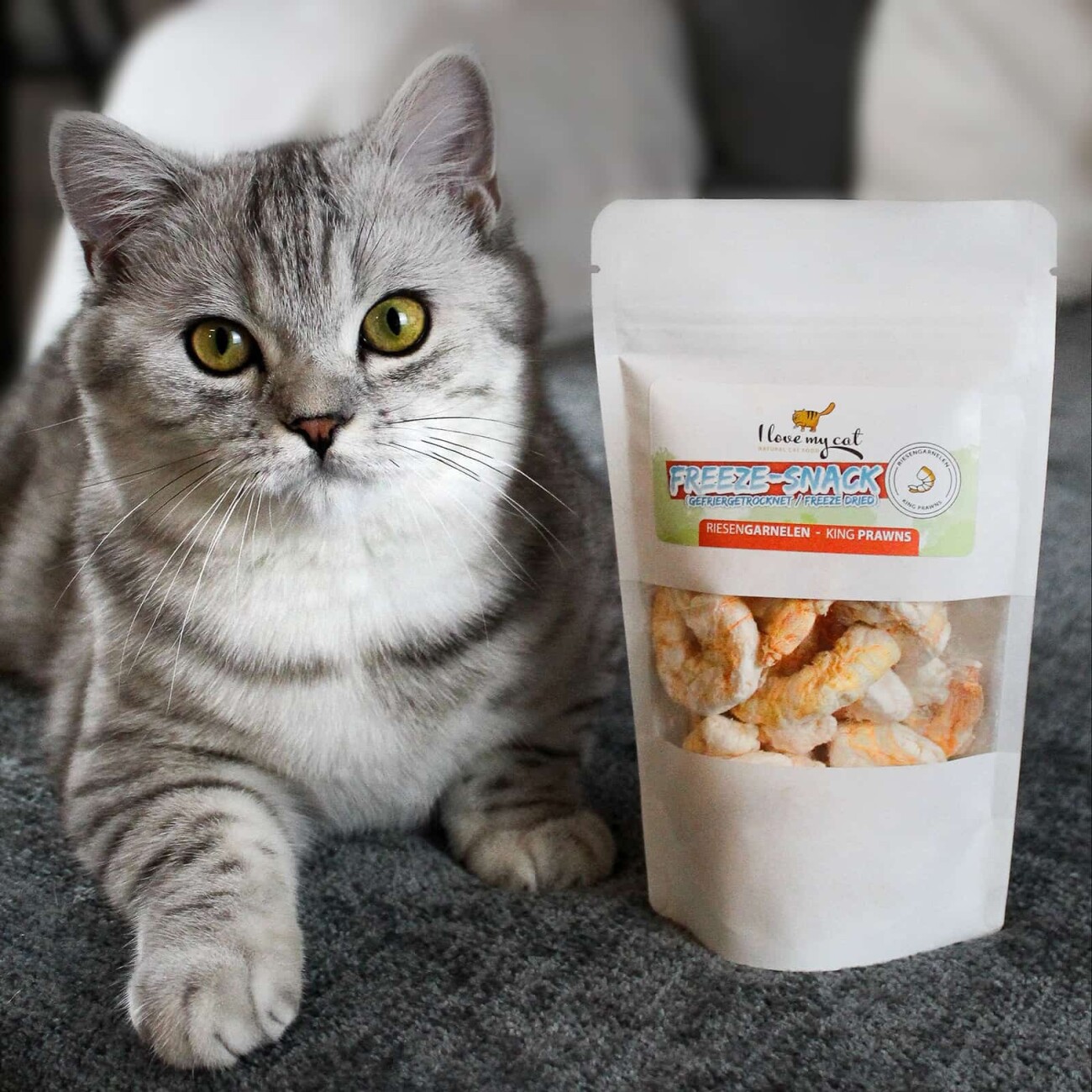 I love my cat Freeze-Snack für Katzen mit Grönlandgarnalen - 25g