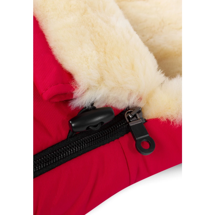 Werner Christ Baby Lammfellfußsack OSLO chili red