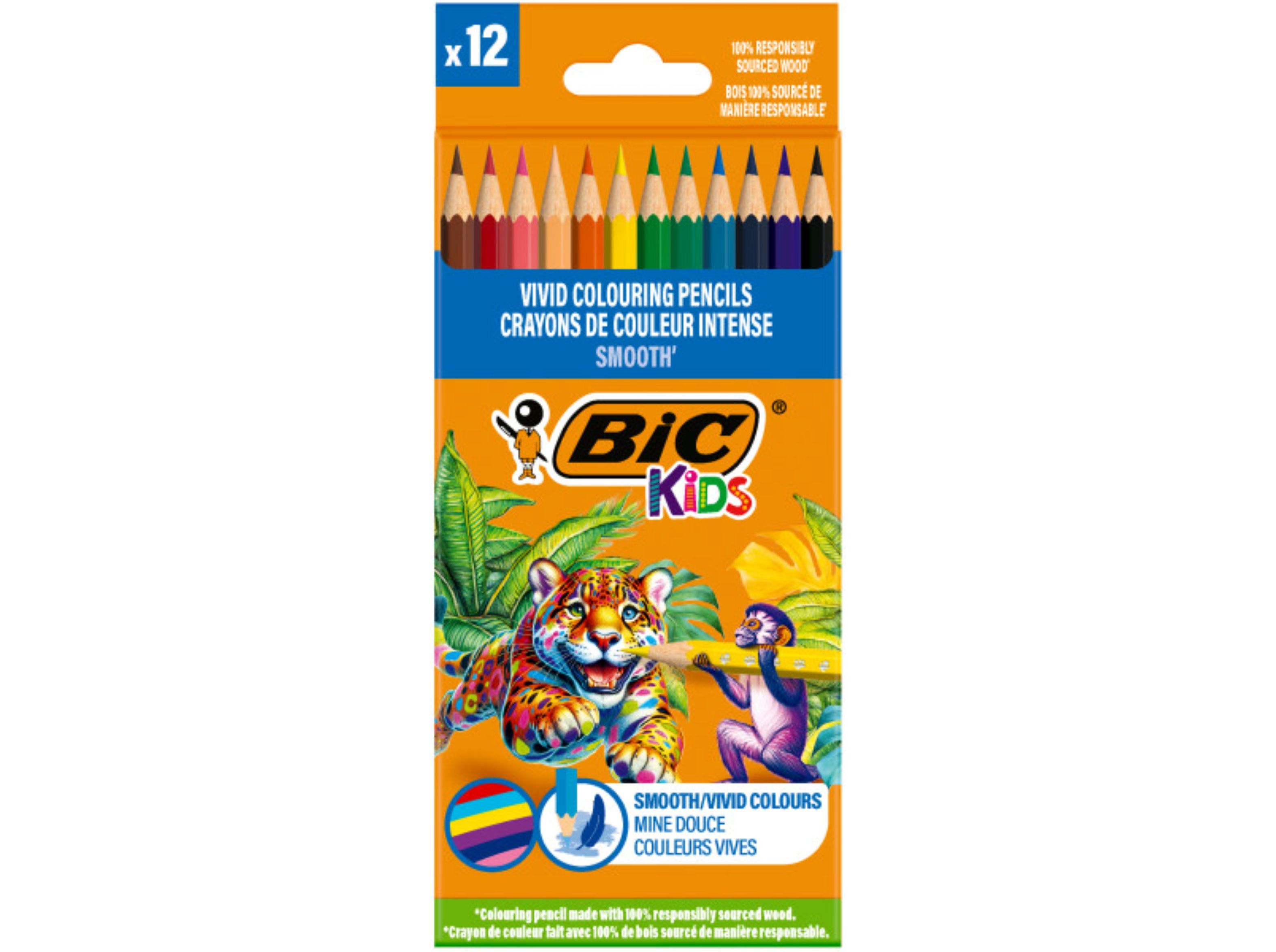 LÁPIS DE COR BIC KIDS 12 UNIDADES