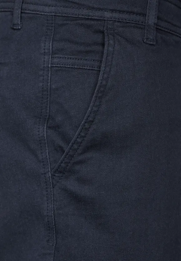 Washed Chino - dark dust blue