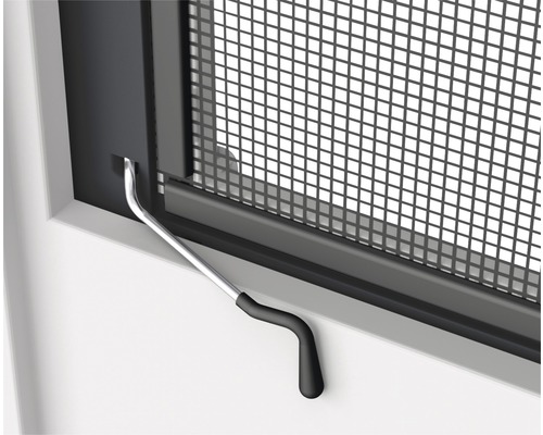 Insectenhor Home Protect raamkozijn aluminium met metalen verbinding antraciet 100x120 cm