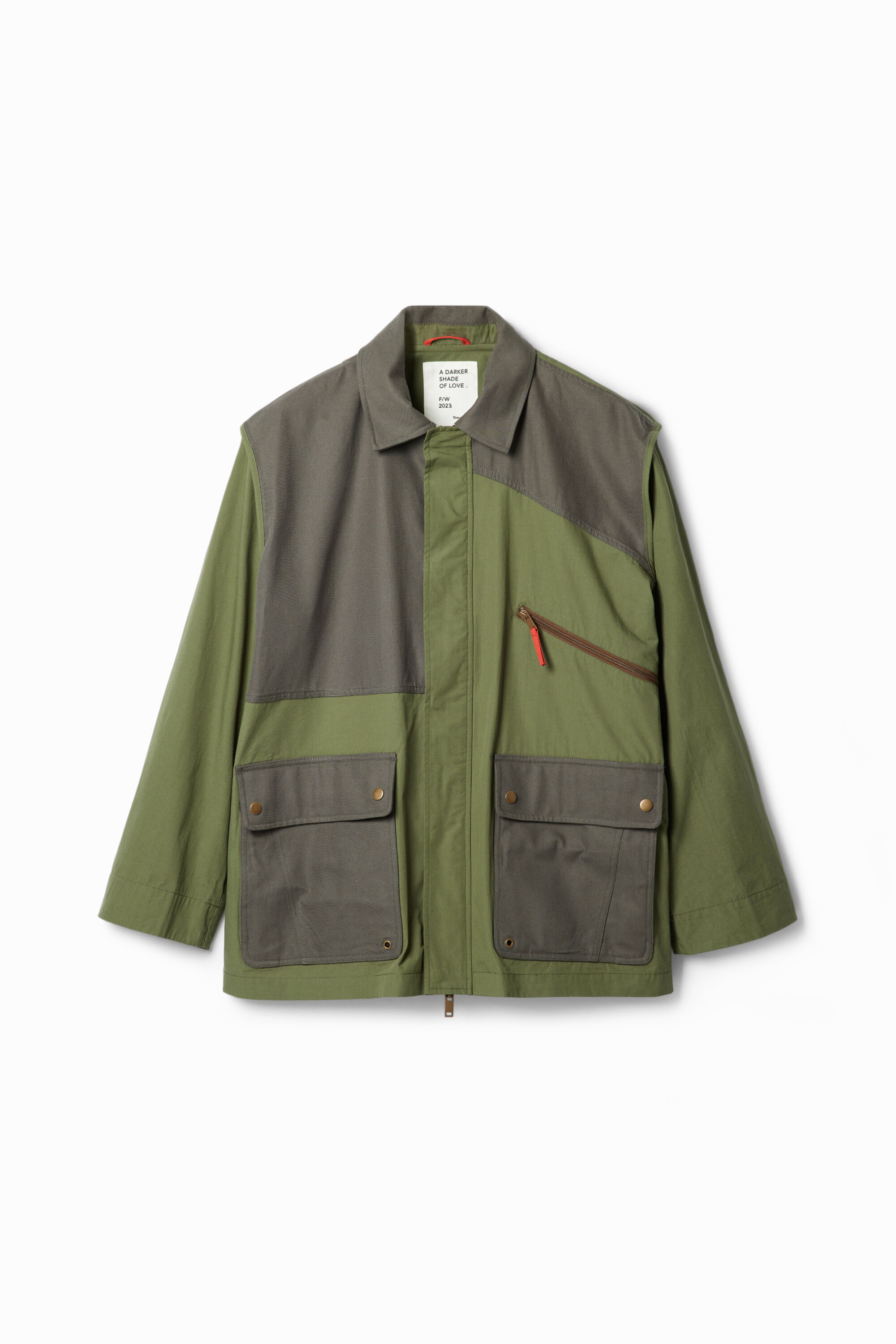 Parka combinée poches