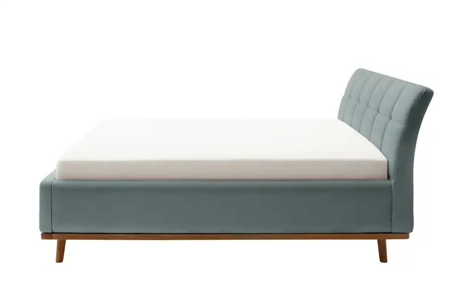 Polsterbettgestell Blau 160 cm