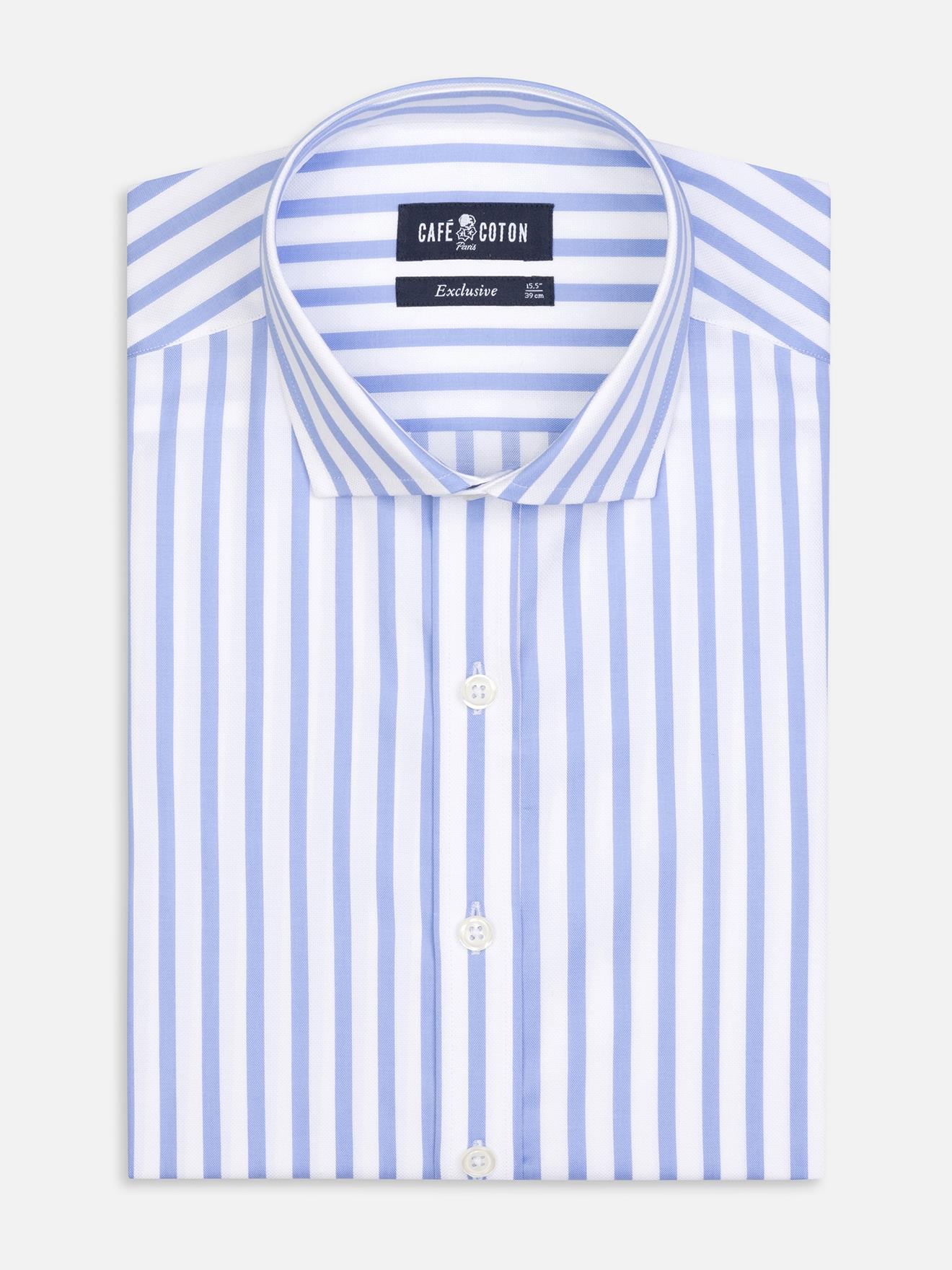Chemise Billy à rayures ciel