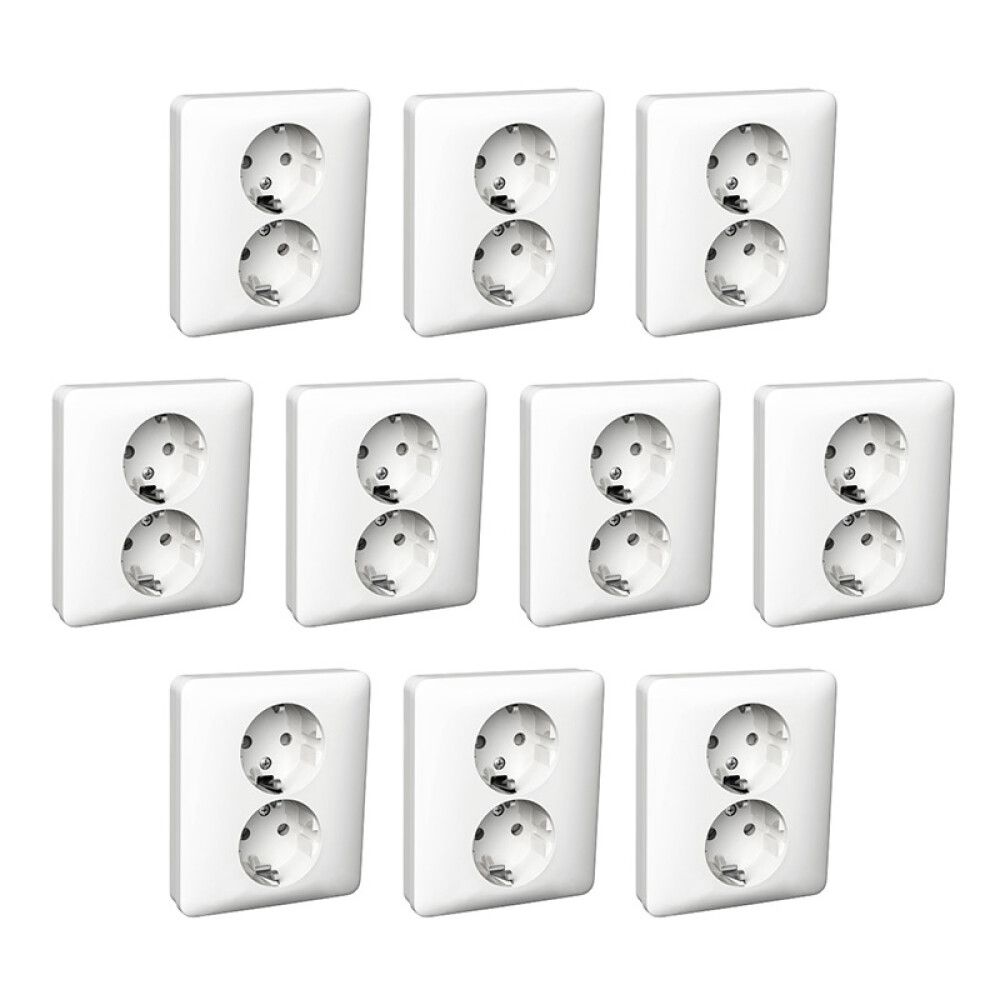 STIKKONTAKT SCHNEIDER ELECTRIC WDE008289 EXXACT 10-PK