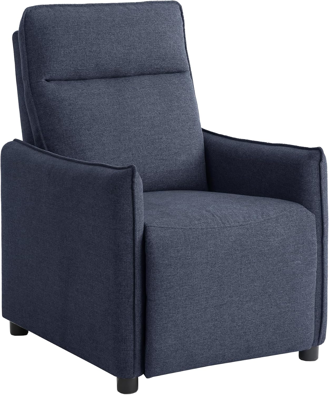 Relaxsessel Modern Sofa 1 Sitzer Stillsessel, Ruhesessel Bettsessel Schlafsessel Einzelsofa Liegefunktion, Wohnzimmersessel Relaxliege Loungesessel Fernsehsessel mit Rückenlehne Navy Blau